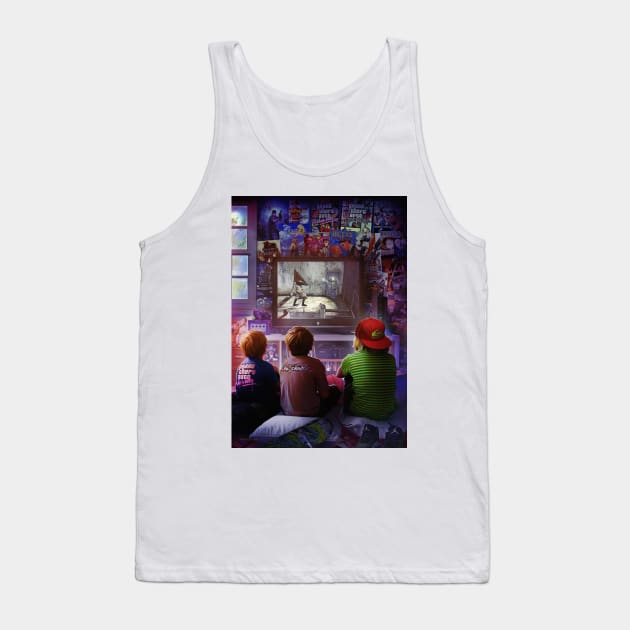 Playstation 2 - Silent Hill 2 Night Tank Top by Rachid Lotf